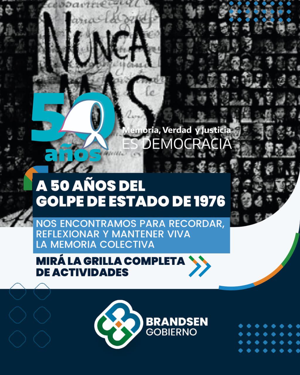 Agenda cultural en el marco del Día de la Memoria por la Verdad y la Justicia, a 50 años del golpe d