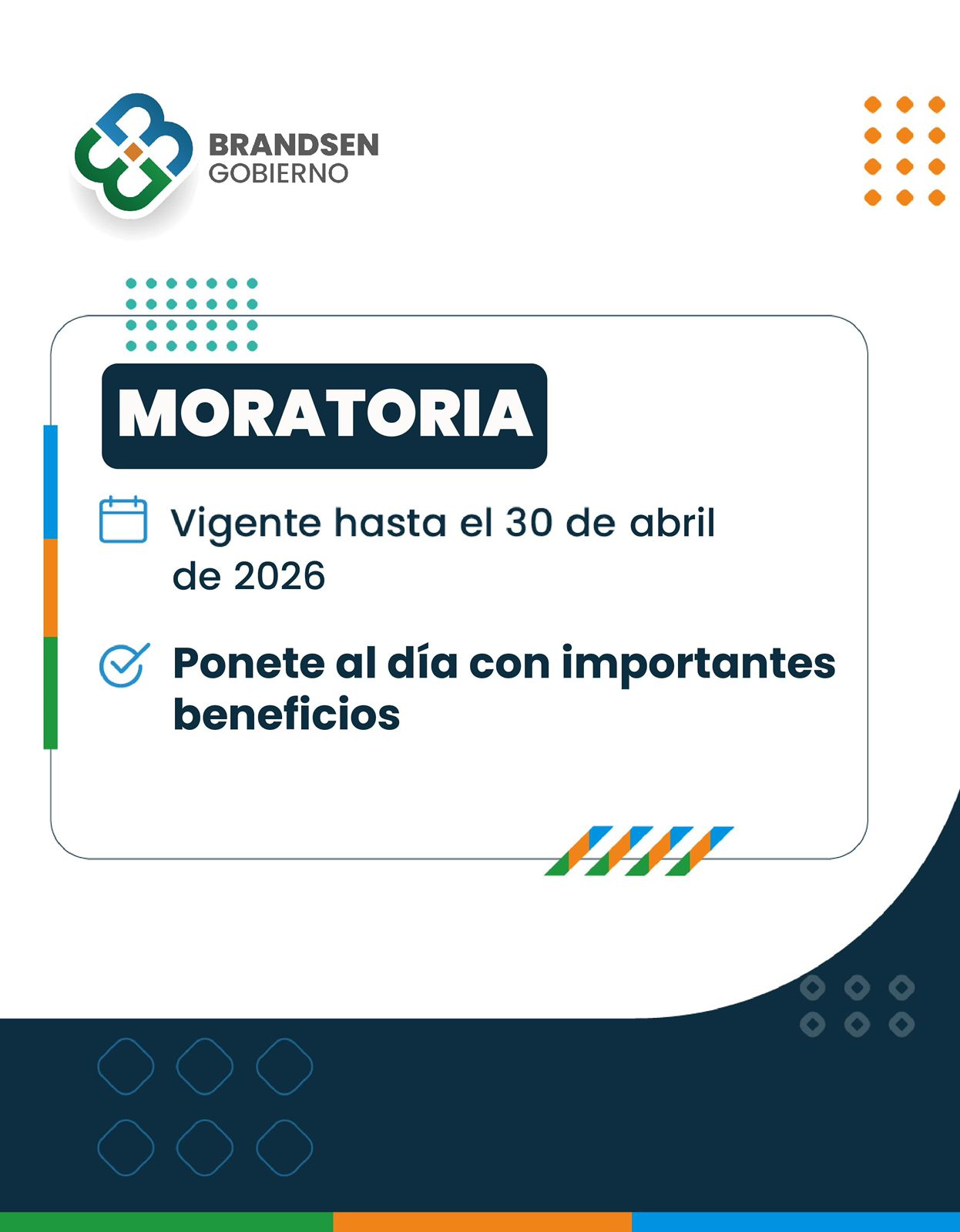 INGRESOS PÚBLICOS | MORATORIA VIGENTE EN ABRIL
