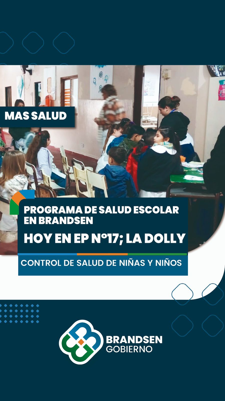 EL PROGRAMA DE SALUD ESCOLAR LLEGÓ A LA ESCUELA PRIMARIA N.º 17 DE LA DOLLY