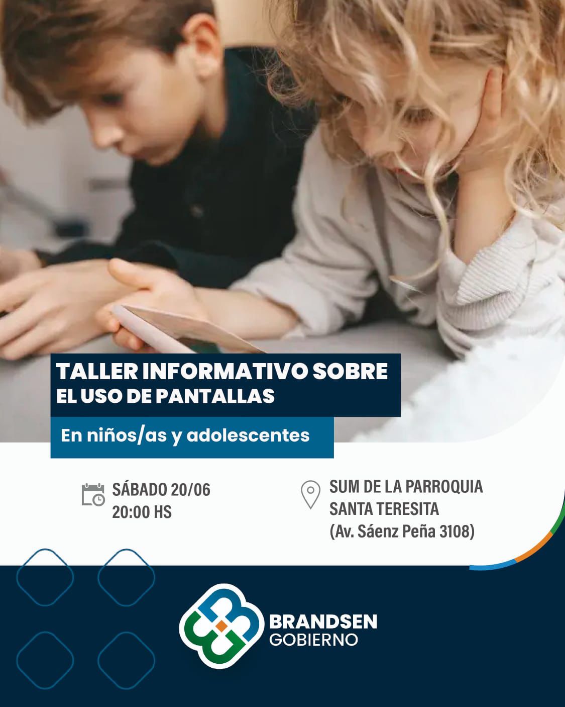 Taller informativo sobre el uso de pantallas en niños, niñas y adolescentes