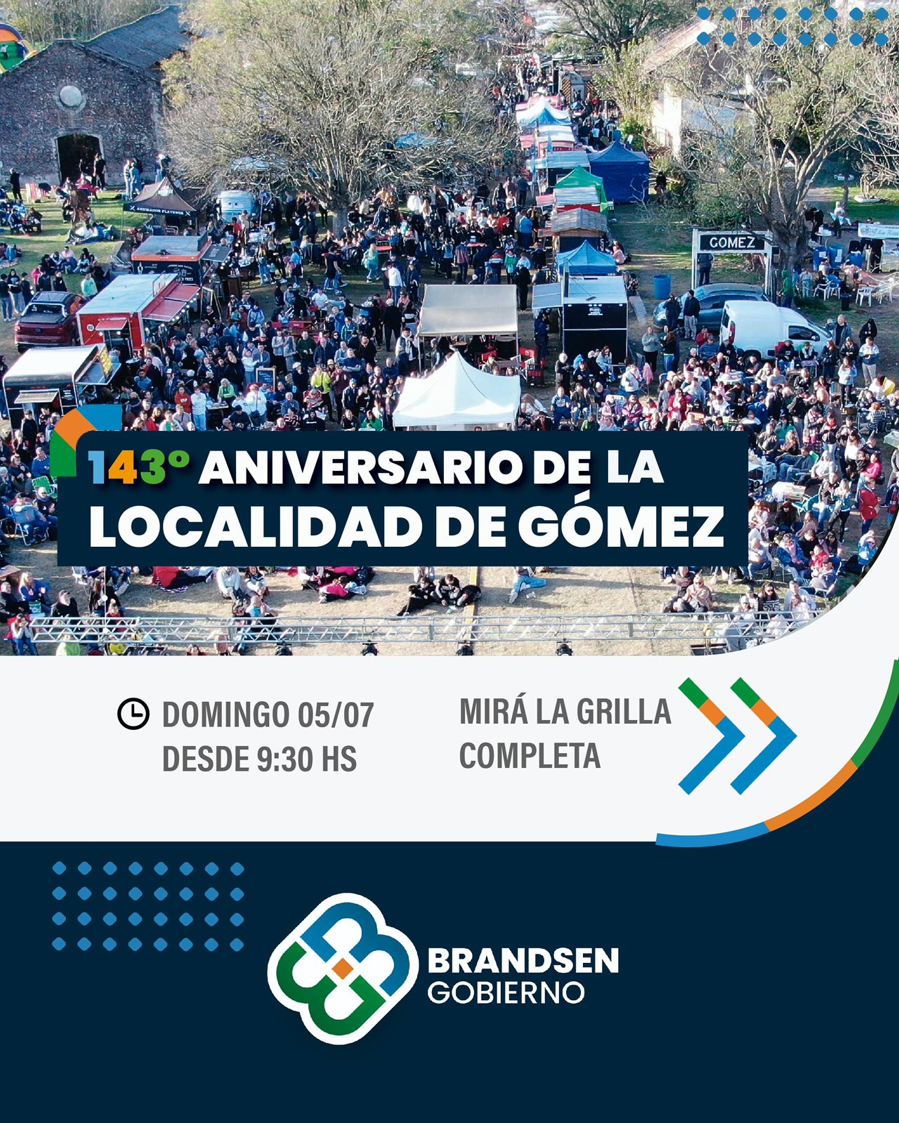 GÓMEZ CELEBRA SU 143° ANIVERSARIO