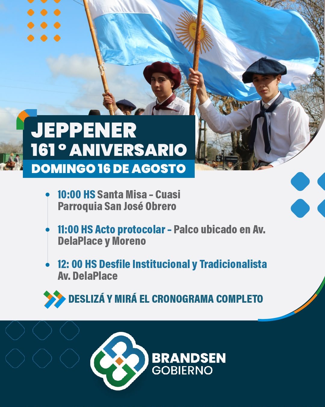 Jeppener festeja sus 161 años con actividades para toda la comunidad