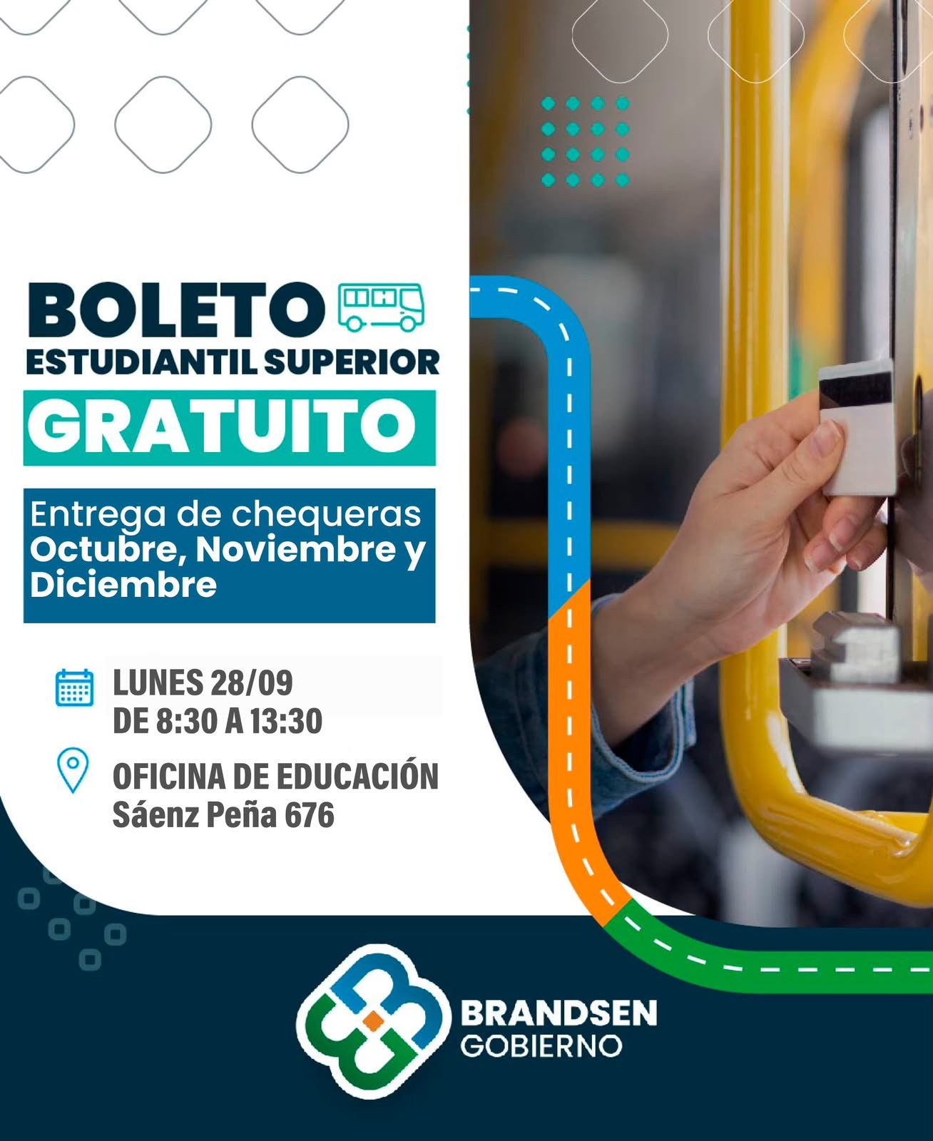 Boleto Estudiantil Superior Gratuito: entrega de chequeras