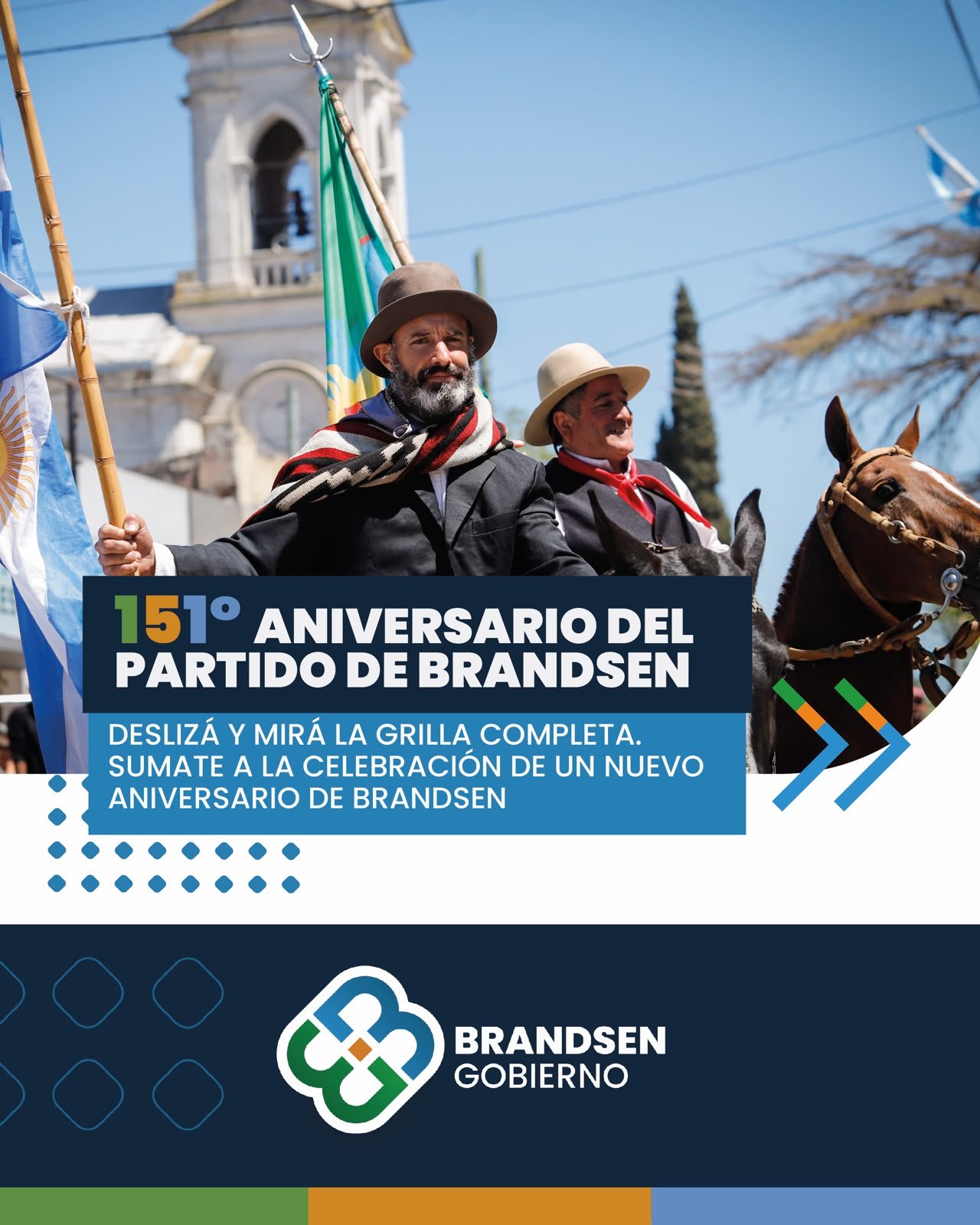 Brandsen celebrará el 151° aniversario de su fundación con un acto y desfile tradicionalista